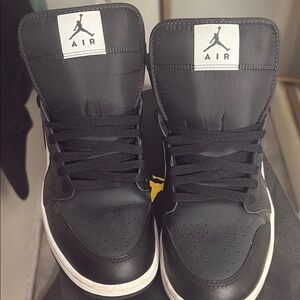 Nike Black High-Top Sneakers with White Accents